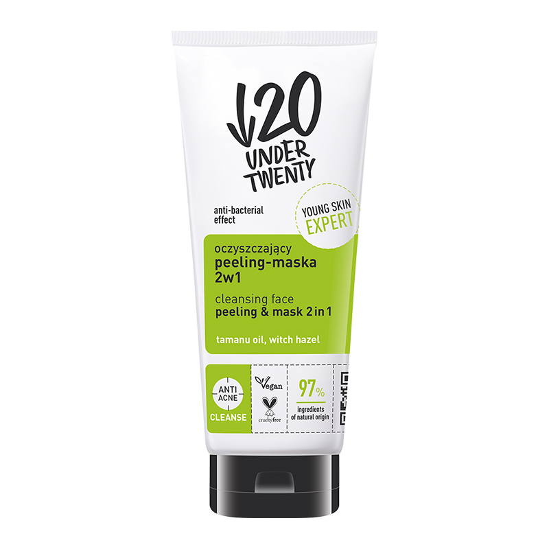 أندر توينتي ماسك تقشير وتنقية 2 في 1