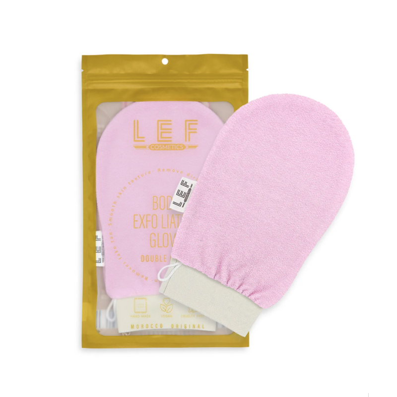 ليف كوزماتيكس قفاز تقشير للجسم بطبقتين مغربي أصلي