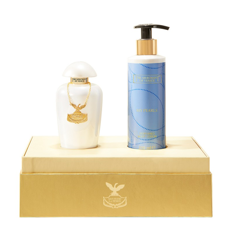 ذا ميرشانت أوف فينيس طقم لا فينيس ماي بيرلز (أو دي بارفان 100 مل + لوشن للجسم 250 مل)