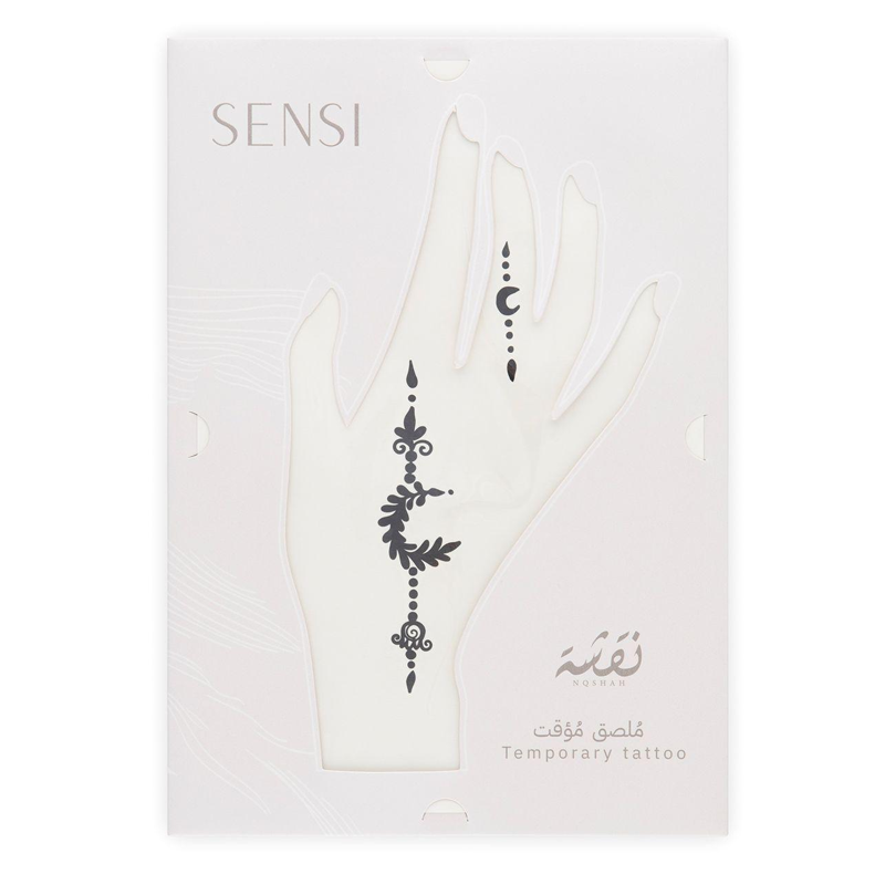 سنسى نقشة حنة تاتو مؤقت #12 بني