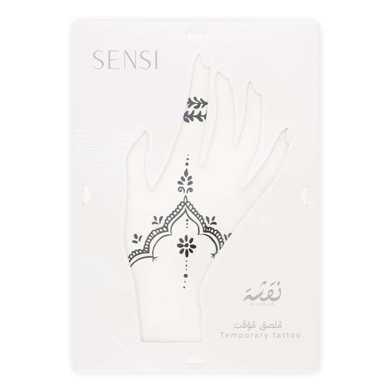 سنسى نقشة حنة تاتو مؤقت #6 بني