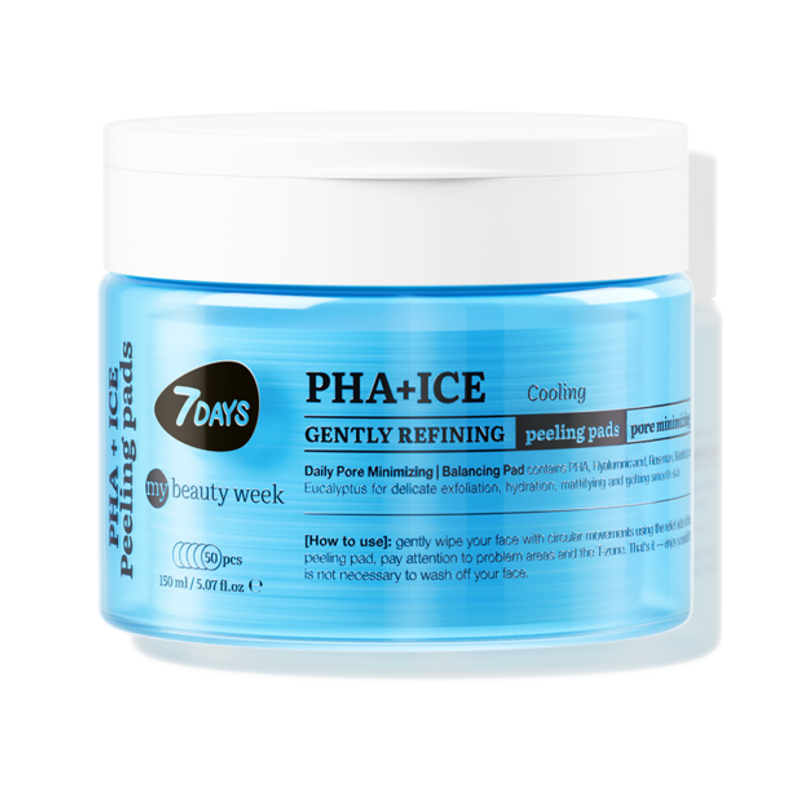 ماي بيوتي ويك وسادات تقشير 50 قطعة 150 مل لطيفة ومبردة للوجه بحمض PHA