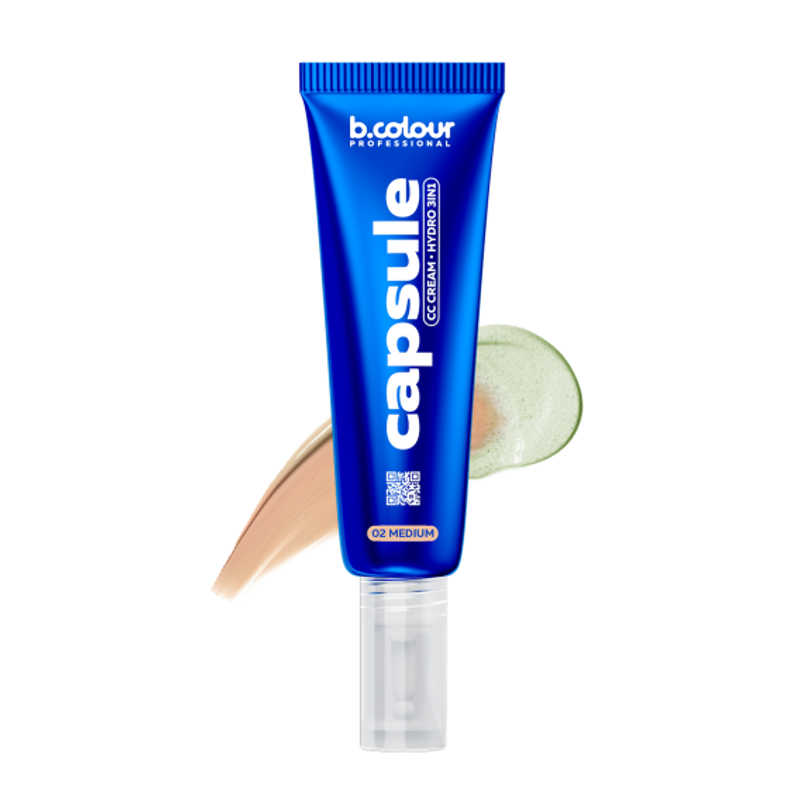 بي كولور برو كبسول كريم سي سي مرطب 3 في 1 02 متوسط، 35 مل