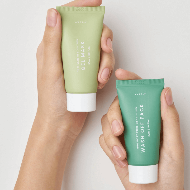 أكسيس واي ماسك ناو جلو لايتر (غسول مسام بالأرتيميسيا 30 مل + ماسك جل ريزوليوشن 30 مل)