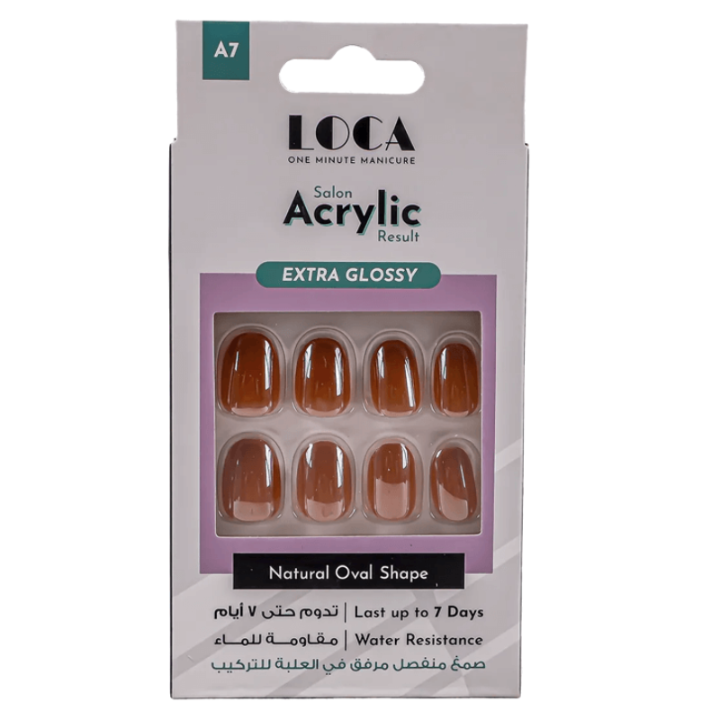 لوكا أظافر أكريليك لامعة إضافية شكل لوز نود – A7